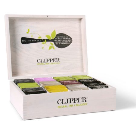 Luiheid Ruwe olie Leerling Clipper Tea theekist 12-vaks - KoffieTheeWinkel.nl